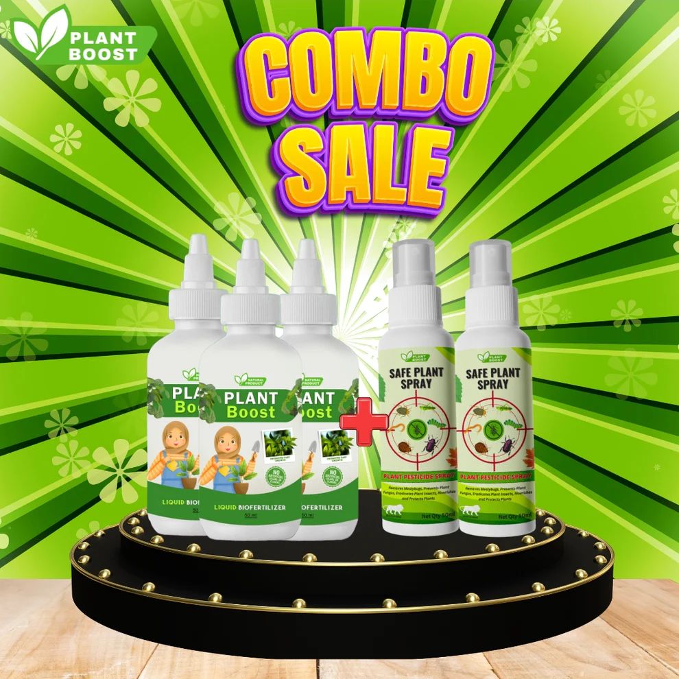 3 Premium Plant Boost & Get 2 Safe Plant Pesticide Spray (Pack of 5)